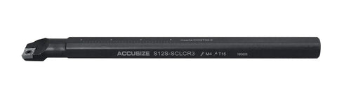 Beefy Indexable Boring Bar, 3/4 Inch Shank By 10 Inch Length, Negative 5 Degree End And Side Cut, For Aluminum, Accepts AKH01 CCGT32.51 Inserts, Handles Light Roughing To Finishing Small Bores, Solid Carbide Tool