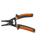 Electrician Insulated Wire Stripper And Cutter with 1000V Rating and VDE Certified, orange handles, showing serrated nose