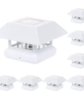 Solar Post Cap Lights For 4x4 Posts 8 Pack Bright LED Outdoor Post Lights Waterproof White for Fence, Deck, Garden