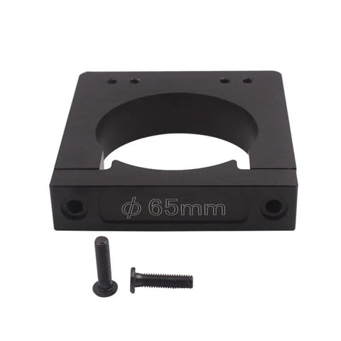 Two Pack CNC Engraving Spindle Mount Fixture For 80mm Motors Aluminum Alloy Support Base Bracket In Black Easy Install Durable 65mm CNC spindle mount clamp with screws for router engraving machine