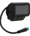 Ride Ready Electric Bicycle Display Meter EN06 LCD Screen with USB power readout and waterproof casing, shown from side angle