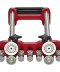 Two Station Metal Bender Pro Grade for Precise Bends under 150mm, adjustable roller spacing 0.5-1mm, front view of dual-station tool