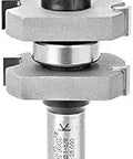 Heavy Duty Carbide Tongue And Groove Router Bit 1-5/8 Dia, 3/8 Kerf, 1-1/8 Cut, 1/2 Shank, 3-3/8 Total Length showing full design