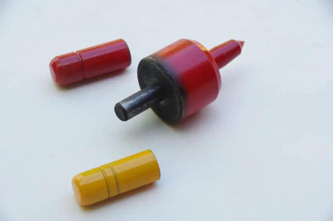 Peening Jig For Blade Work Hardening, Angle Guide For Sharpening Tools, Durable Austrian Made Tool With Red And Yellow Sleeves