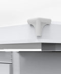 Silicone Corner Protectors 8 Pack For Furniture And Kitchen Edges Durable Range Hood Safety Guards shown on white table corner
