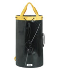 Black Climbing Rope Bag 55L Heavy-Duty Polyester PVC Storage Backpack with Drawstring Closure
