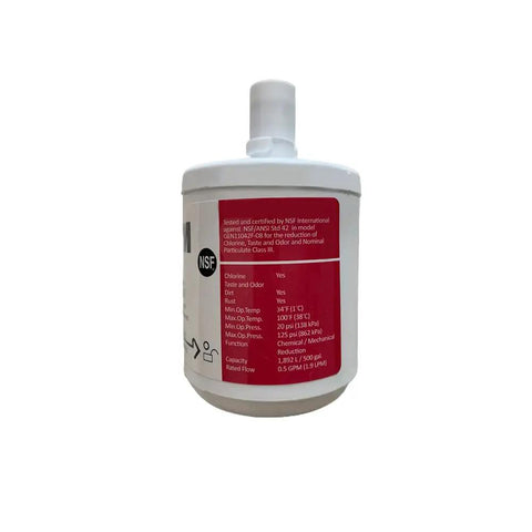 Top Notch Refrigerator Water Filter 5231JA2002A Replacement For LT500P ADQ72910901 ADQ72910911 NSF42 certified filter label view