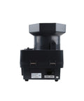 Electronic Coin Counter And Automatic Cash Wrapper Machine Batch Counting Money Sorter For US Dollar Coins in black color, rear view.