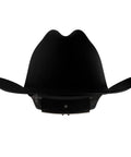 Front view of Cowboy Style Nonvented Full Brim Hard Hat With 4 Point Ratchet Suspension ANSI Z89.1 Type 1 Class E OSHA Compliant Safety Helmet For Men And Women Made In USA