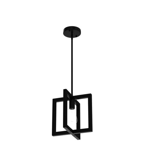 Cool Modern Square Pendant Light For Kitchen Island 1 Light Farmhouse Ceiling Fixture Adjustable Hanging Chandelier For Dining Room Hallway Entryway Black Finish Ideal For Bar Counter Island Kitchen Breakfast Nook And Living Areas