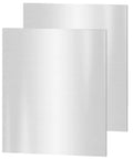 Two 4x6 inch 304 stainless steel sheets, 0.04 inch (1 mm) thick, shiny metal plates for DIY crafts