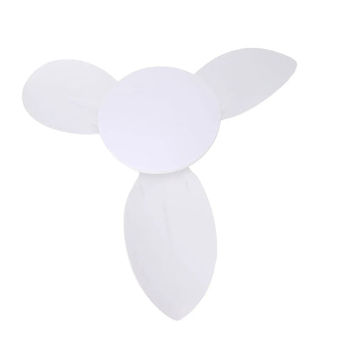 Omquot Recessed Ceiling Fan Light Small 25 Inch Silent DC Motor Dimmable LED 6 Speeds Bedroom Living Room Dining Room Study, Remote Control White Light (White) with three white blades.