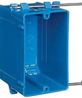 Blue 18 Cu. In. 1-Gang Zip Box Non-Metallic PVC Electrical Box For Non-Metallic Cable with screws