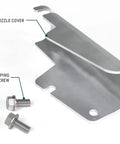 Nozzle Cover Kit For EZ 8 And M Series Fuel Transfer Pumps Built Tough Cast Aluminum Shield Heavy Duty Grade Fits M 150S EM And M 150S PO Models With Included Screws Includes Hardware displayed with screws on side