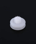 Close-up of single pulley from Seven Piece Dope Plastic Pulley Kit for DIY Belts and Model Making, 2A 2B Shaft Fit for 2mm Axle