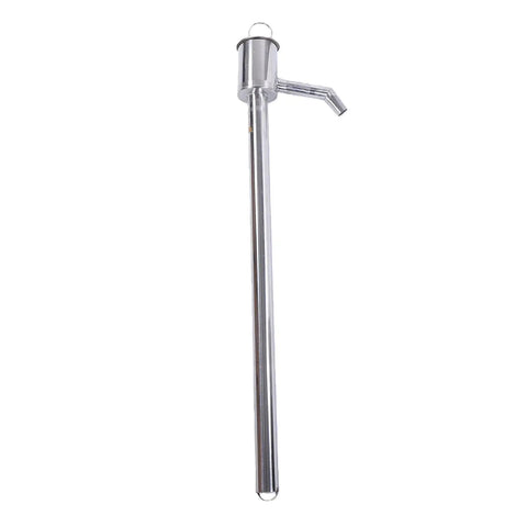 Heavy Duty 60CM Stainless Steel Manual Oil Pump For Fluid Transfer, Rustproof Hand Operated Water Suction Device with long tube.