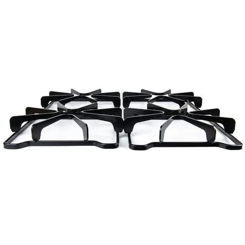 4 Pack Gas Range Burner Grates Replacement For WPW10268483 W10268483 AP6018155 PS11751457 8053580 Black Porcelain top view