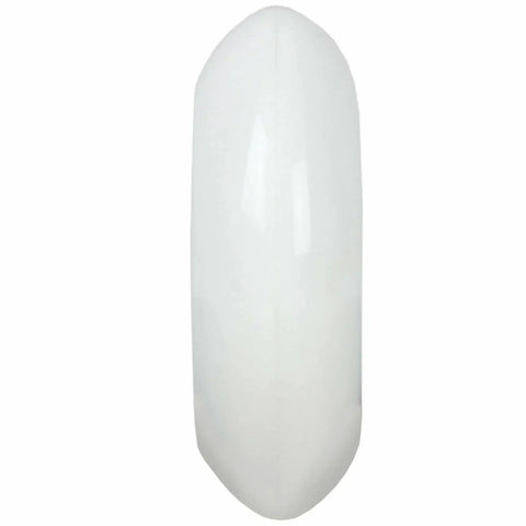 Beefy 8 Pack Inline Skate Wheels 80mm 89A Replacement Outdoor White showing smooth rounded profile for durability