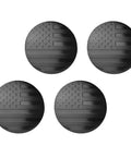 Fresh American Flag Wheel Center Caps With Tough Scratch Resistant Hub Cover Protectors For Cars, 2.2 inch, set of four.