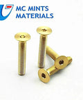 Kickin Style Titanium Bolts M5x30mm Countersunk Flat Head Fasteners Multicolor Heavy Duty Hardware For motorcycle chassis and bike frames.