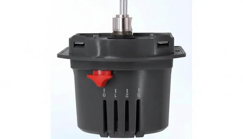 Plug-and-Play Direct Replacement Motor For ARD And ZD Zone Dampers 24V Actuator For M847D1004 Easy Swap, black casing, side view