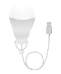 Wind Turbine Generator Kit With USB Lighting For Hands On Learning, Durable ABS And Metal Build, USB cable and light bulb shown
