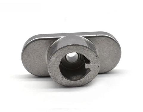 Rock Solid Hella Durable Cast Steel Blade Adapter For Riding Lawn Mowers Direct Replacement Fits Model 7480376c And 7480376e, front view.
