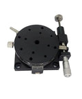 110mm Precision Manual Rotary Stage With Lockable Fine Adjustment And 360 Degree Rotation For Pro Grade Alignment In The Lab Aluminum Anodized Platform Low Runout And High Angular Accuracy SEMR110-AR top view