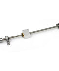 Upgrade Your Rig With This Smooth T8 Lead Screw Set For 3D Printers And CNC Makers Featuring 550mm Length 2Mm Pitch Fast Linear Motion Vertical Or Horizontal Mounting Hardened TR8 Rods Wear Resistant Brass Nuts For Pro Level Precision Builds., 550mm T8 lead screw set with brass nut, couplers, and support bearings for 3D printers or CNC