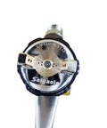 Heavy Duty Eco Friendly Pneumatic Spray Gun With Top Loading Cup 1.3Mm nozzle close-up view showcasing precision nozzle design.