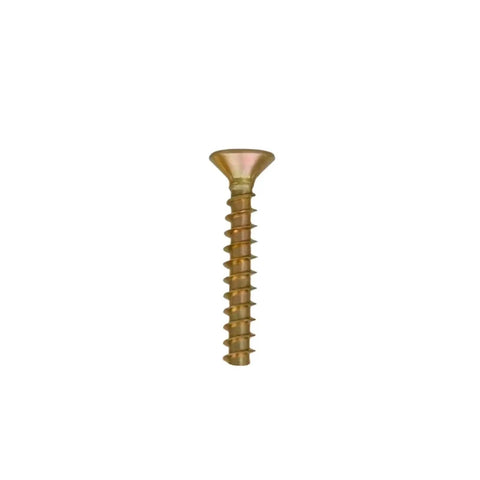 Single screw from 340 Piece M4 Wood Screws Set For Furniture Assembly Self Tapping Phillips Flat Head Countersunk Screws Durably Zinc Plated