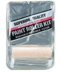 12 Pack 9 Inch Paint Rollers With Three Eighth Nap Covers Rugged Wire Frames And Sturdy Trays Built For Seamless Flat Or Satin Latex Application Yields A Zero Drip Roll That Makes Quick Touch Ups Feel Like A Breeze While Guaranteeing Crisp Walls Every - Paint roller kit with cover and tray.