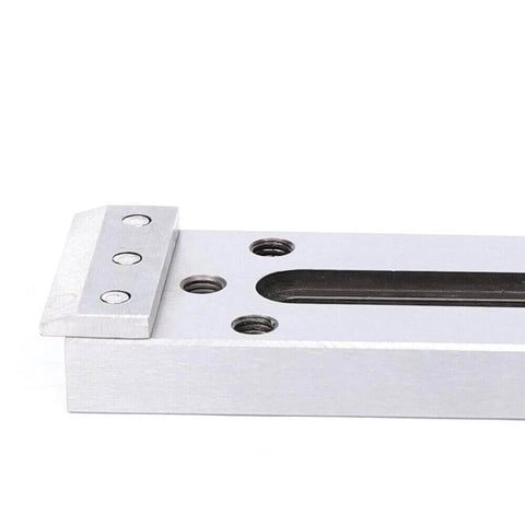 Close-up of Pro-Grade High-Precision EDM Wire Cut Fixture Jig in S136 Steel with M8 Thread, sturdy build, no assembly needed.