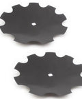 Heavy Duty 18 Inch Notched Harrow Disc Blades Set Fits One Inch Or One And One Eighth Inch Square Axles 3.5mm Thickness