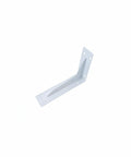 Beefy Heavy Duty L Shaped Stainless Steel Shelf Bracket Wall Mount For Floating Shelves 5.5 By 2.4 Inch White Finish Built To Hold Books Decor And Everyday Storage One Pack