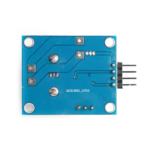 The Real Deal Hall Current Sensor Detector Board delivering 35A precision, showing circuit traces and connectors on blue PCB.