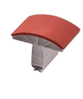 Fast Heating Cap Press Pad Element For Hat Heat Press Machine 5.5 By 3 In Aluminum Iron Silicone 110V curved design