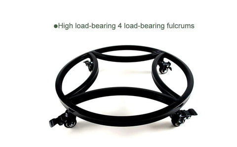 15 Inch Plant Caddy With Wheels Heavy Duty Construction Supports Up To 300 Lbs With Brakes Polyurethane Silent Swivel Casters