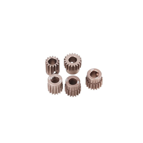 48DP Pinion Gear Set For 1 By 10 RC Cars 5mm Shaft 15T 16T 17T 18T 19T Teeth Premium 7075 Aluminum Alloy Durable Beefed Up Torque And Speed For Track Ready Performance
