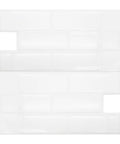 Super Easy Peel And Stick Glossy White Subway Tile Stickers That Are Heat And Water Resistant Perfect For A Killer Kitchen