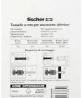 Back packaging of Nylon Mesh Dowels 16 x 85 For Fixing With Chemical Anchor M8 And M10 Bars, instructions visible