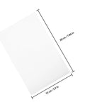 White EPE Foam Cushion Pouches For Packing Dishes And Glassware, Heavy Duty Shock Absorption, with dimensions shown