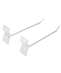 50 Piece Slat Wall Hooks Built Tough Iron Hanging Hooks for Retail Display and Organization 15cm Size Silver Color