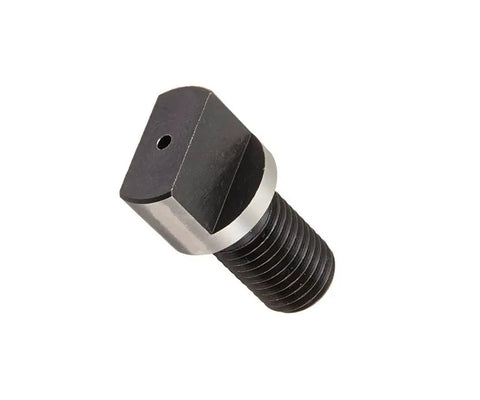 Close-up of 3/8-16 Tang Screw For MT2 Drawbar End Holders, Hardened Tool Steel Precision Replacement, Metalworking Machining Accessory