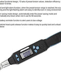 Dead Nuts Accurate Digital Torque Wrench Socket Set 1.5 To 30 Nm with digital display and audible alerts for precise garage work.