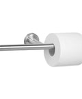 Wall Mounted Double Toilet Paper Holder In Brushed Nickel Stainless Steel SUS304 2 In 1 Dual Roll Holder Easy Load