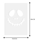 Top Shelf Clear Acrylic Router Template For Halloween Witch Hat Woodworking No Sweat Cutting Jig With Slick Edges For Sweet Diy Projects And Backyard Barn Builds, 14x20 cm size with spooky face design.