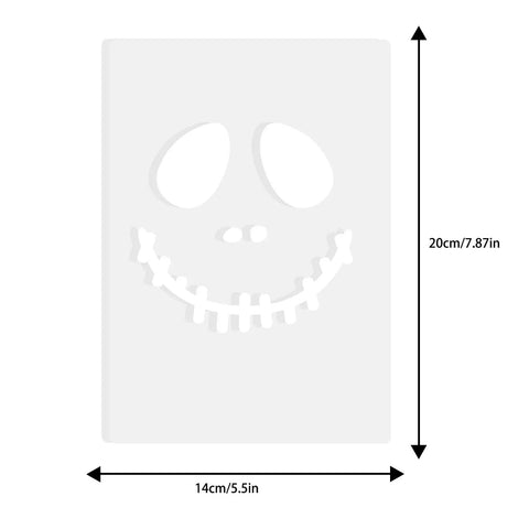 Top Shelf Clear Acrylic Router Template For Halloween Witch Hat Woodworking No Sweat Cutting Jig With Slick Edges For Sweet Diy Projects And Backyard Barn Builds, 14x20 cm size with spooky face design.