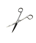 Pro Trim 6 Inch Curved Scissors For Aquascaping And Aquarium Plants, surgical-grade stainless steel, angled view