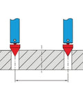 Juinrinet Digital Caliper Accessories Kit for Inside Outside Groove Steps measuring internal grooves with precision clamps.